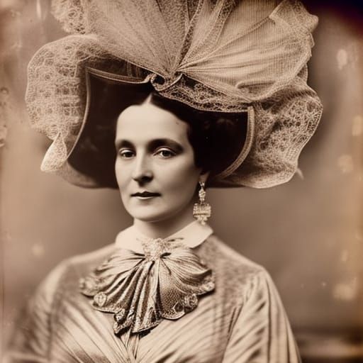 Portrait of the Baronesse de Clermont-Ferrand just after her marriage to the Count de Villeneuve-d'Ascq ...  by @Crystalline