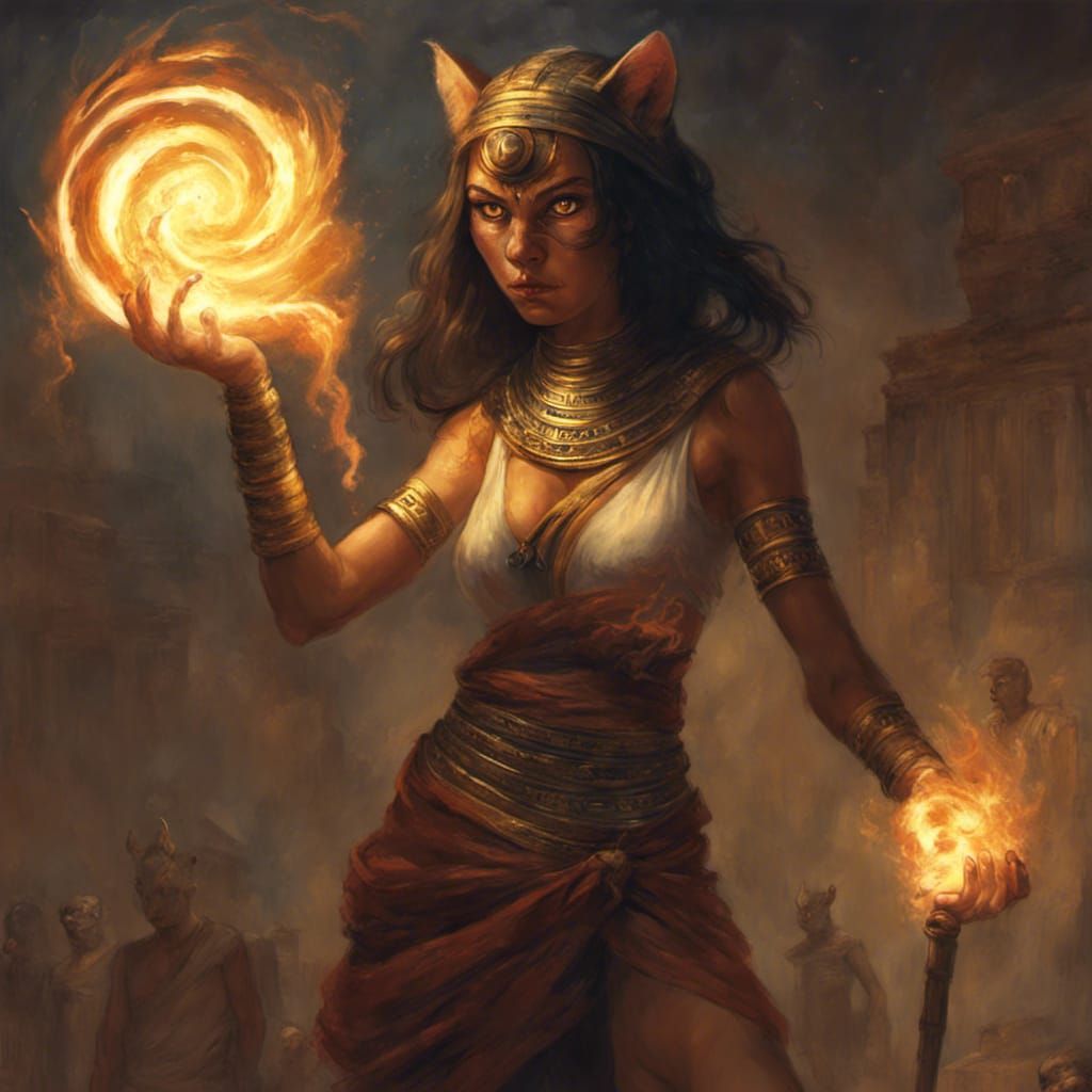 The cat goddess brings destruction