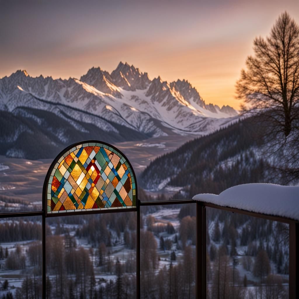 The Alps in winter