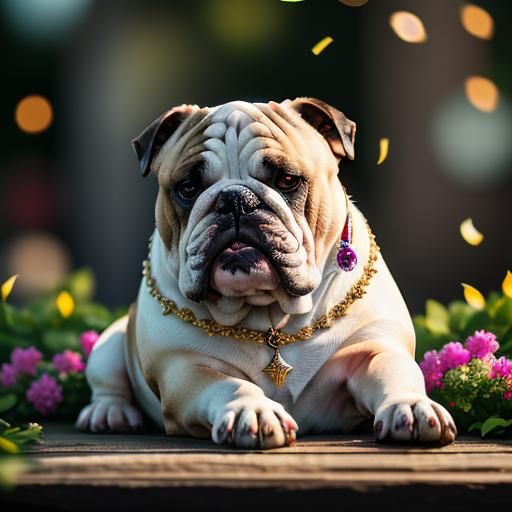 Elegant Bulldog Composition ,

[

harmonizing with the encha...