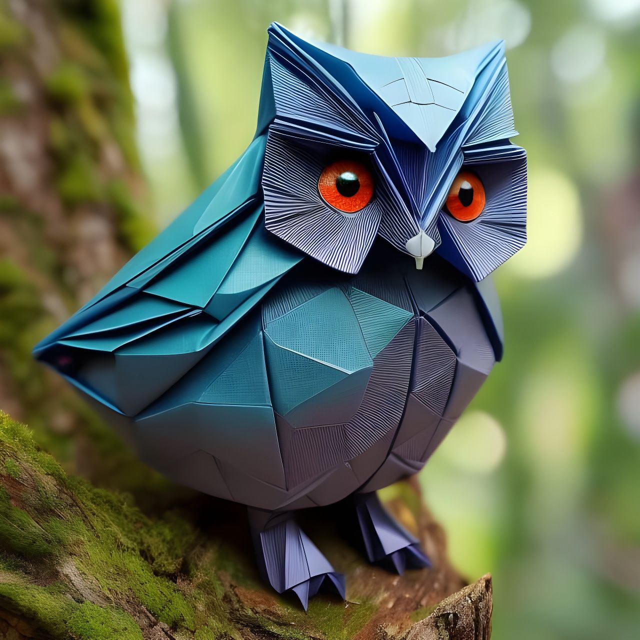 3D Paper Owl - AI Generated Artwork - NightCafe Creator