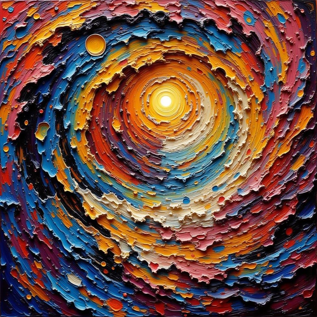 <lora:Impasto2 Flux:1.0> impasto cat