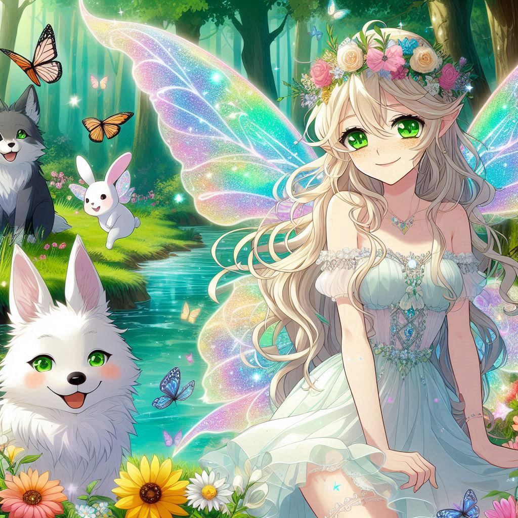 Aurora Using Fairy Magic on Wolfie and Moon in The Enchanted...