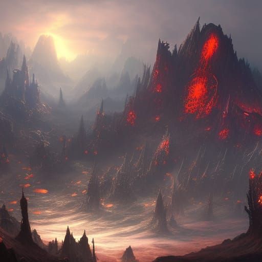 Fantastical Matte Painting in Deep Color