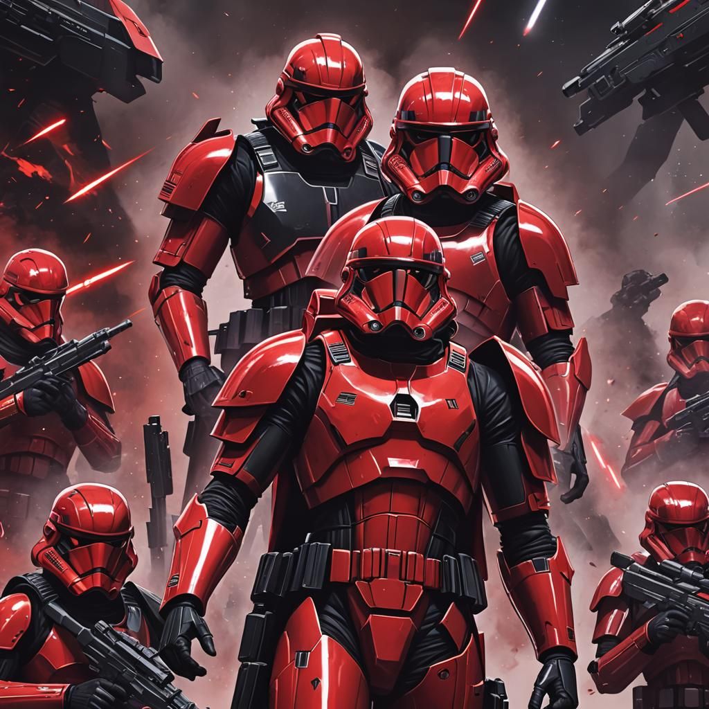 Red Black Sith Trooper
