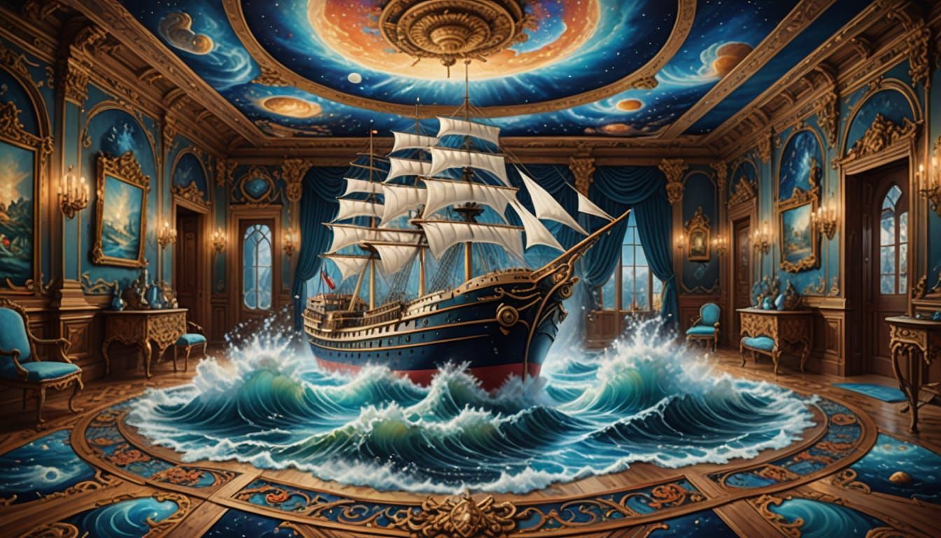 A ship comes loaded.