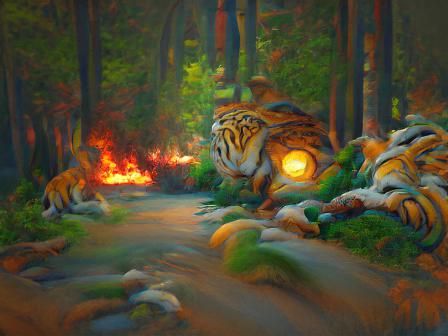 "Tyger Tyger, Burning Bright, In the forest of the night." W...