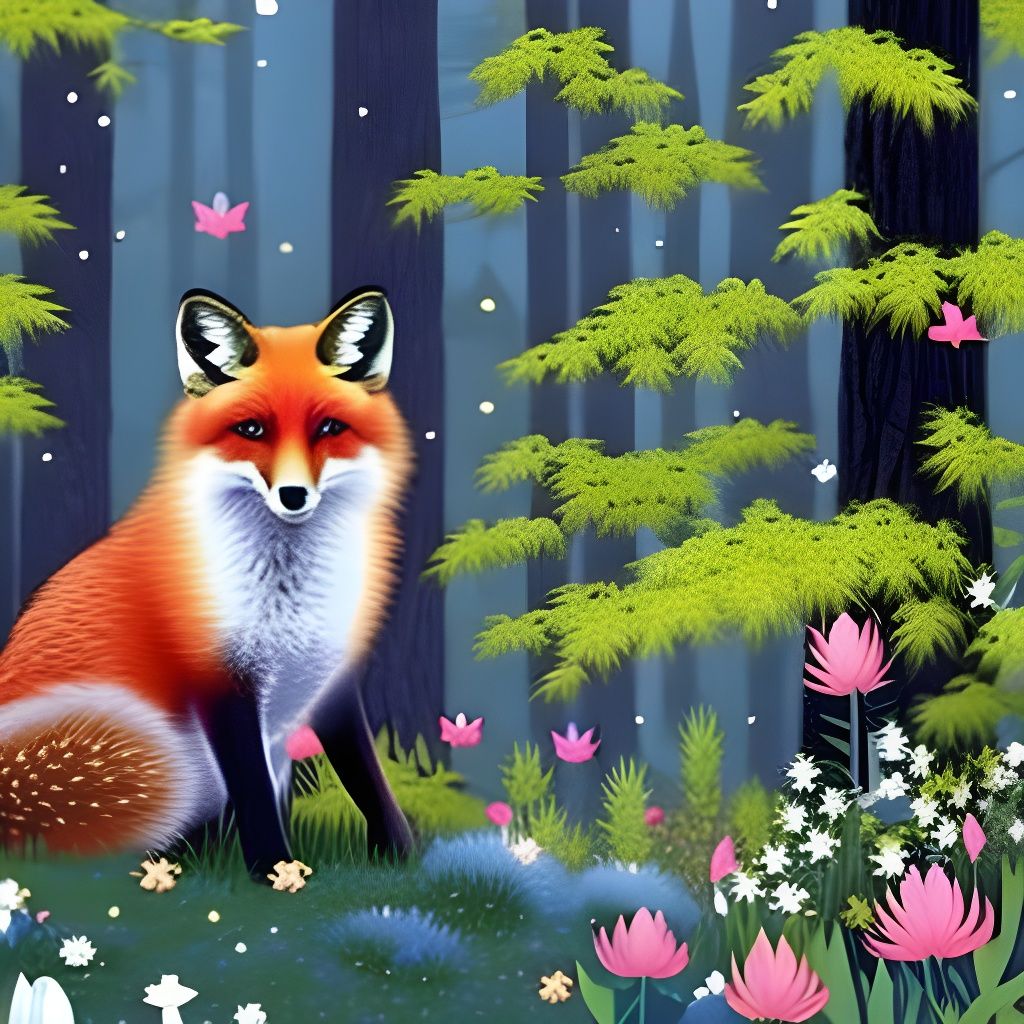 Fox Friend - AI Generated Artwork - NightCafe Creator