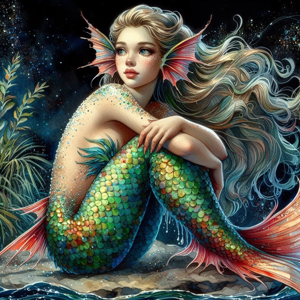 Mermaid - AI Generated Artwork - NightCafe Creator