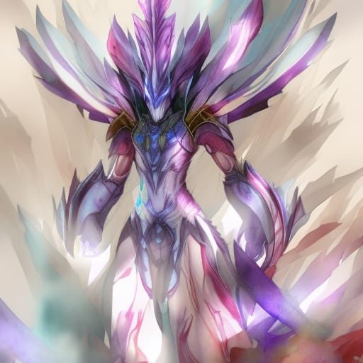 tall bearded iris watercolor warrior
