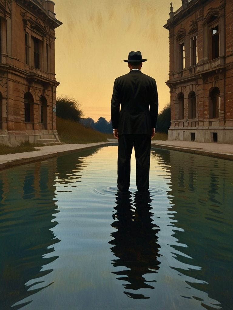 With courage, he faced nature, alone