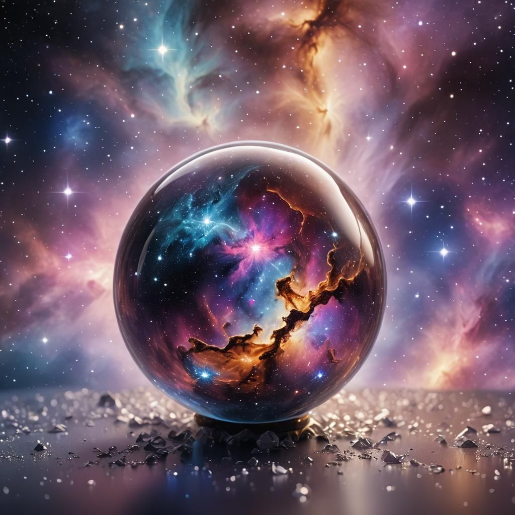 Galaxy in a sphere  by @KuehlesBlondes