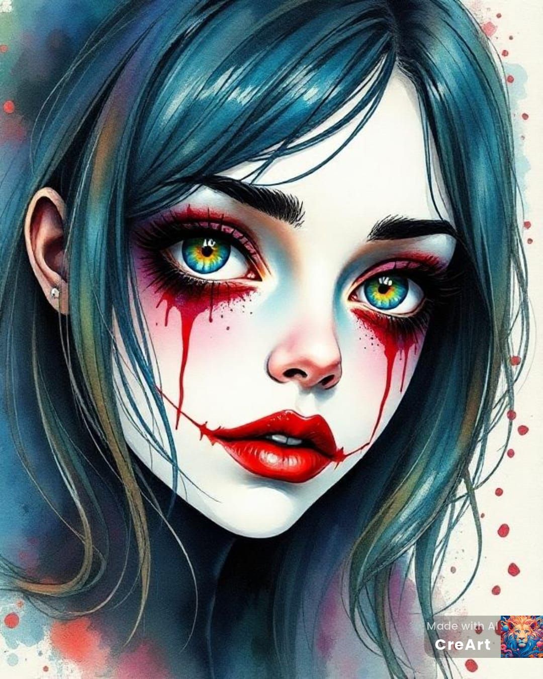 Girl with Bleeding Eyes