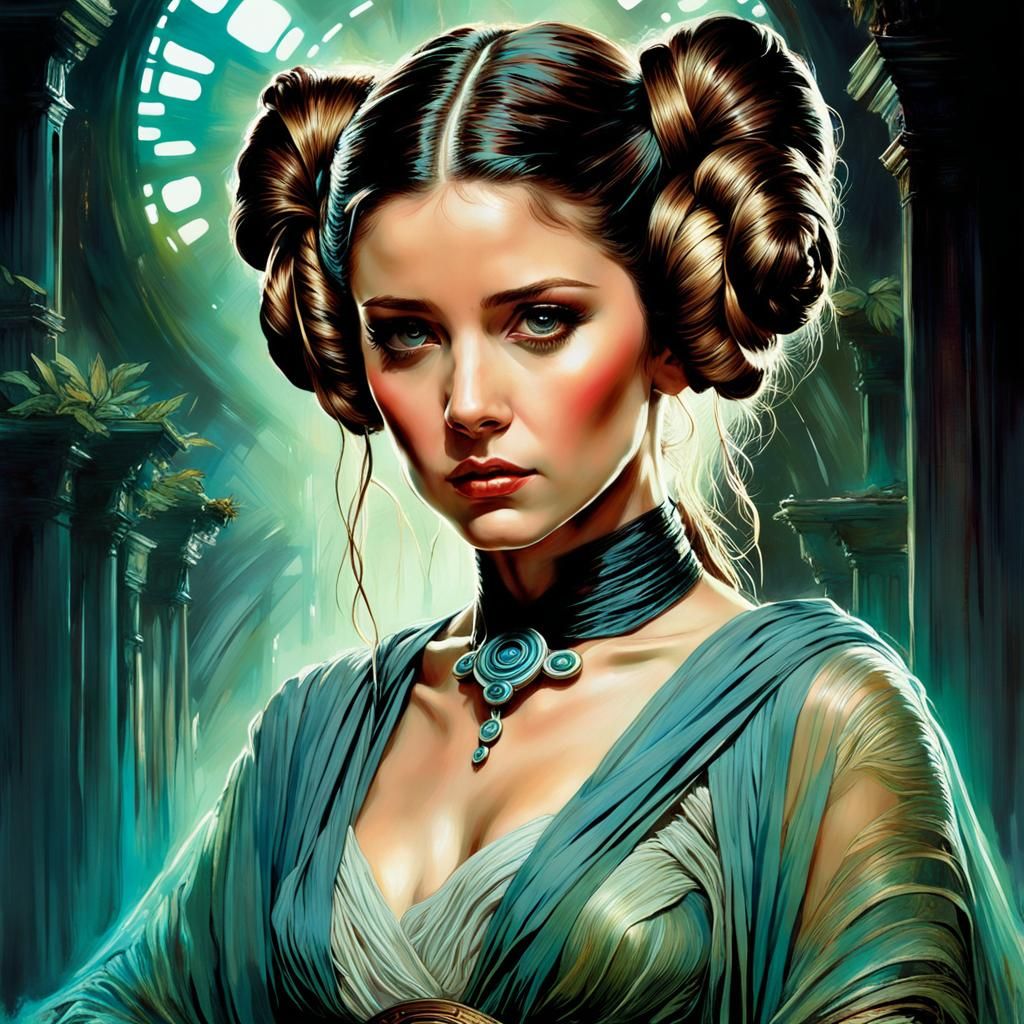 Princess Leia Organa - AI Generated Artwork - NightCafe Creator