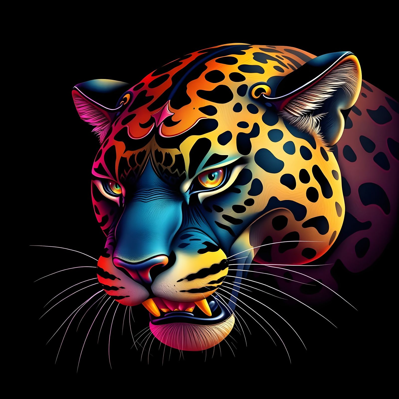Surreal Jaguar in Ornate Art Nouveau Style  by @Jane77755