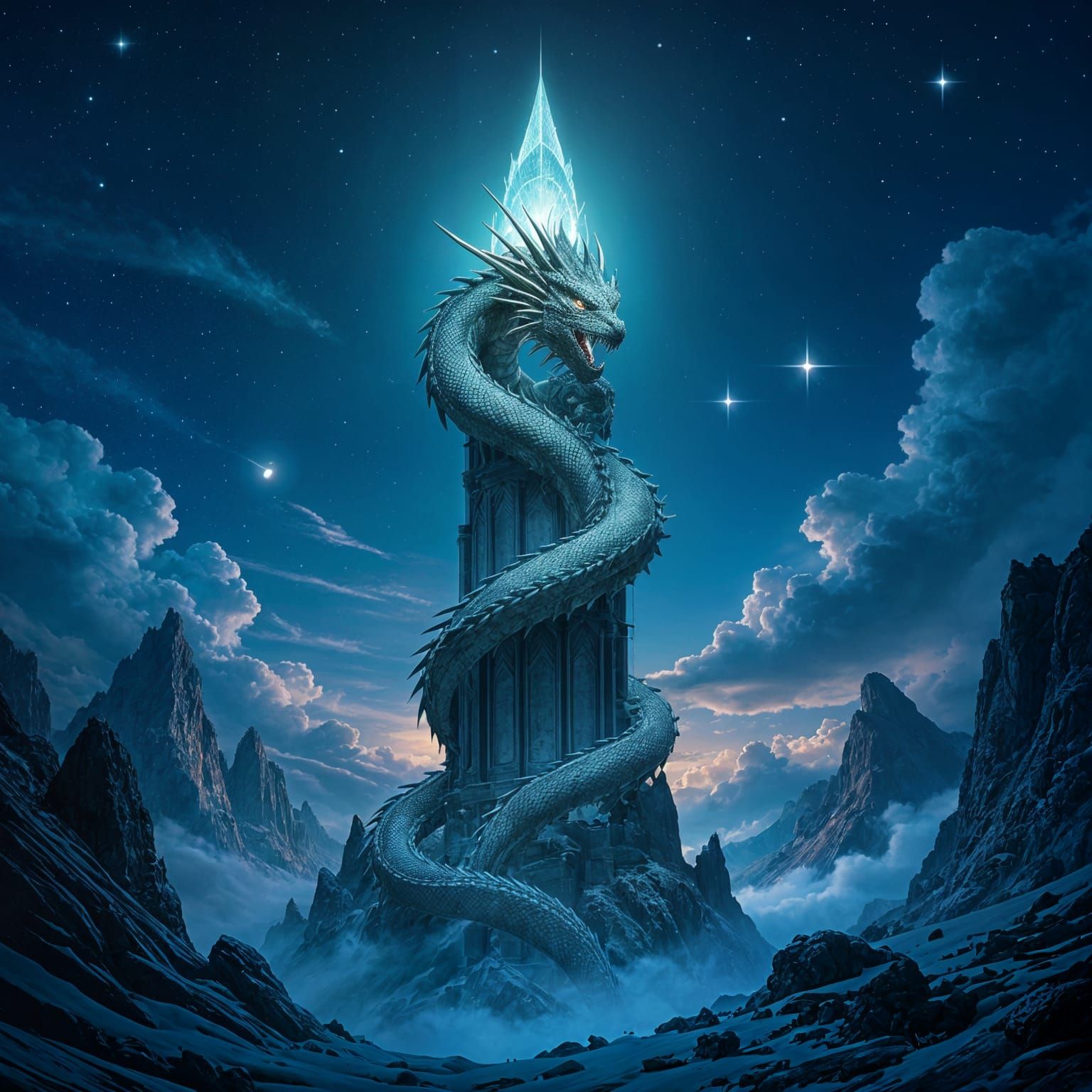 Dragon and his watchtower