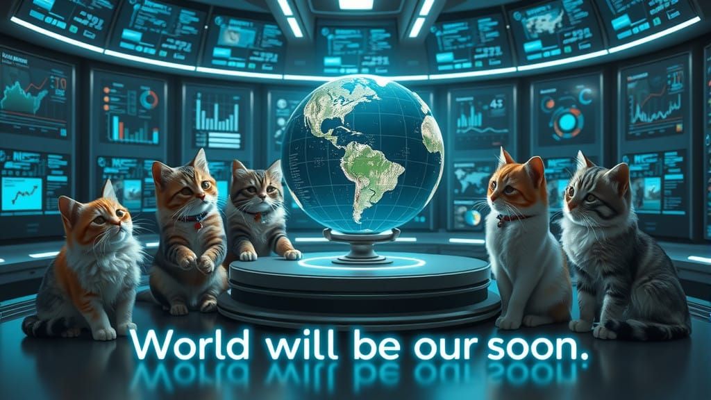 cats own the world