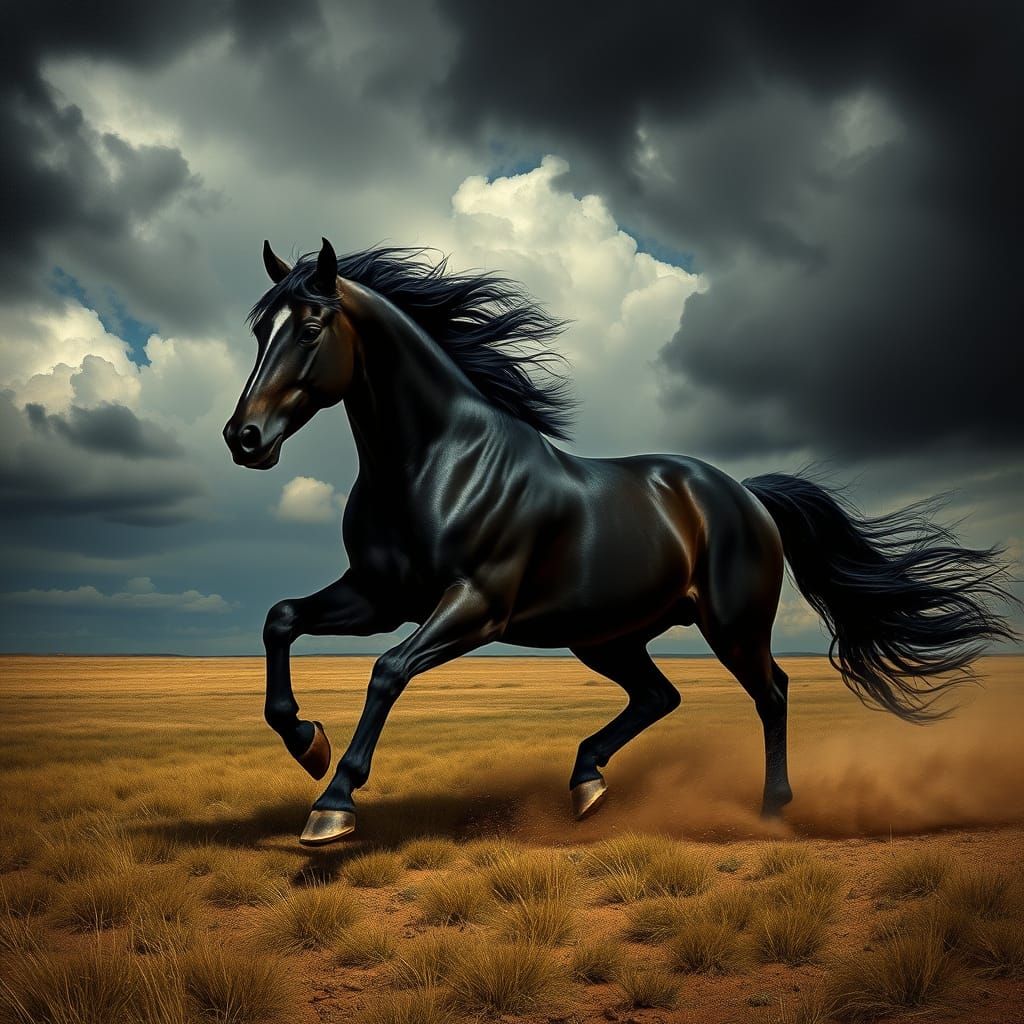 Galloping horse
