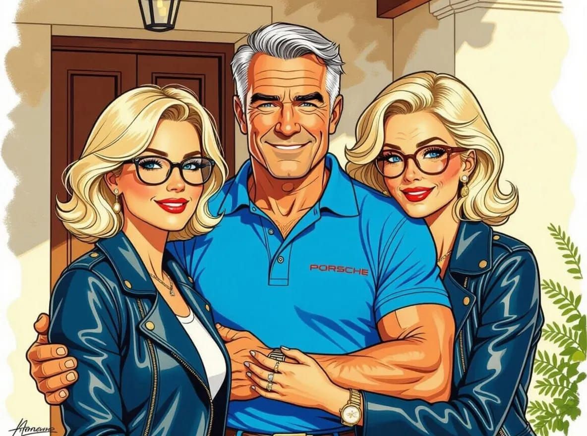 Sabine and her Parents, Jack and Petra