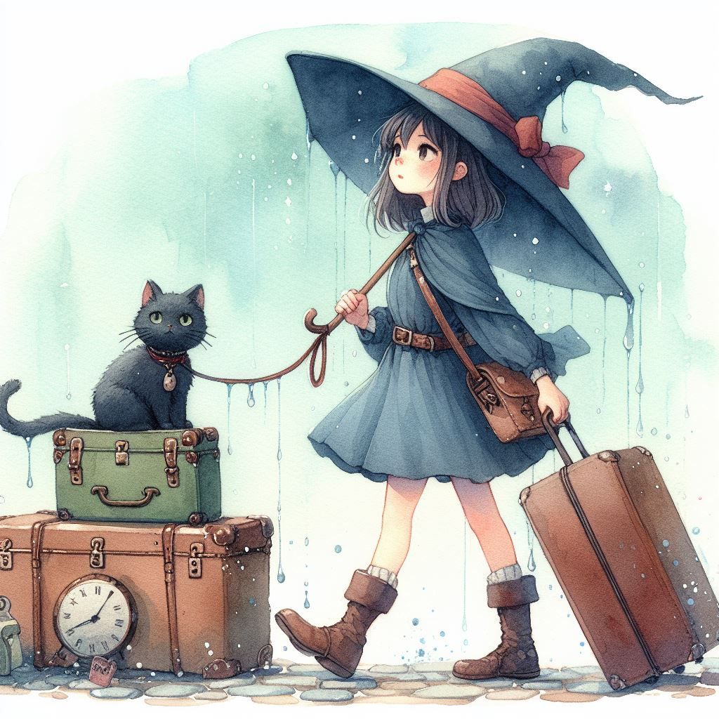 a traveling witch girl