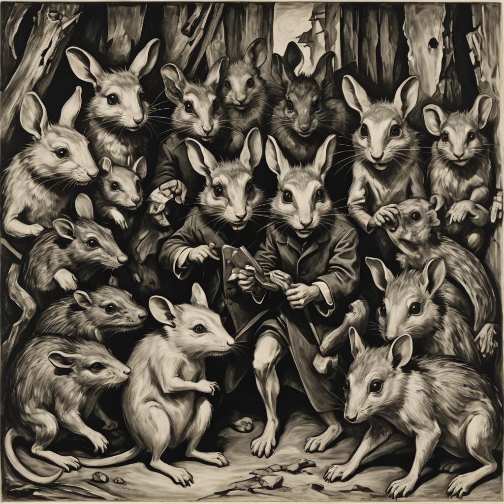 Mice and hedgehogs give the criminal rabbit a maximal harsh ...