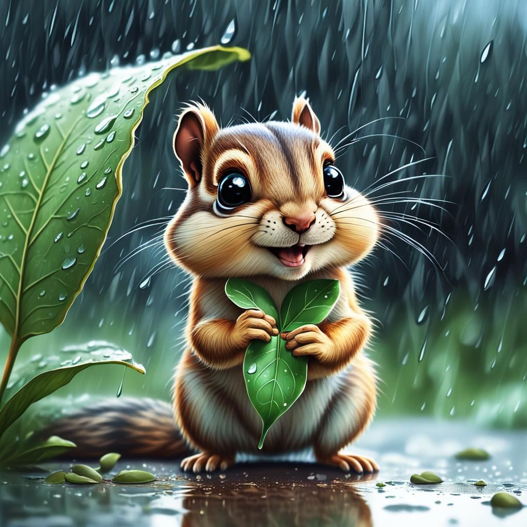 Trying To Get Out Of The Rain  by @Daphsam