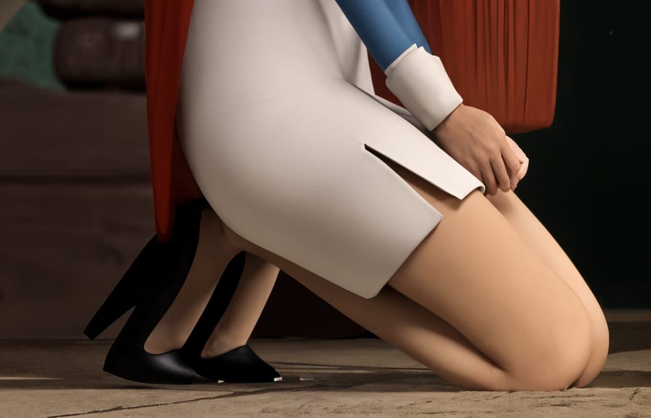 Mary Beth's Shoes (kneeing down)