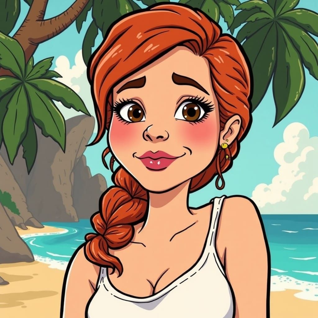  Isla Fisher, <lora:C-SPACEMAN Cartoons:1.0>