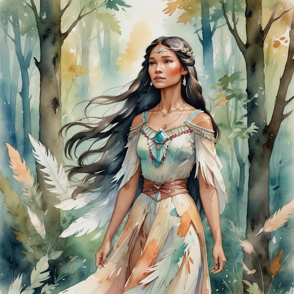 Pocahontas  by @KamoBoi