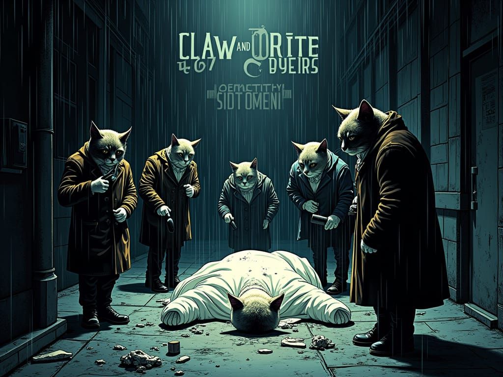 A crime scene in an alley!