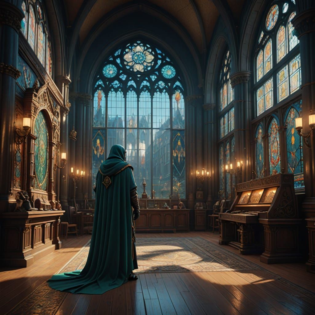 Regal Noble in Mystical Chamber