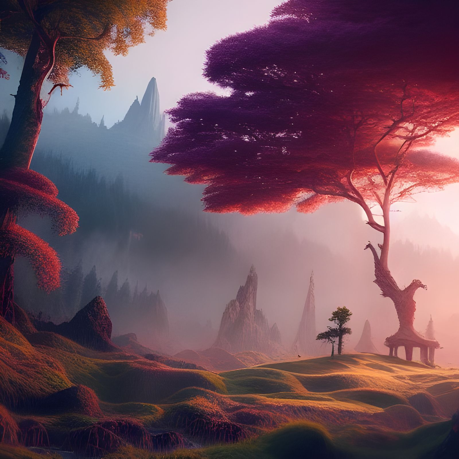 Magical Landscape Ai Generated Artwork Nightcafe Creator