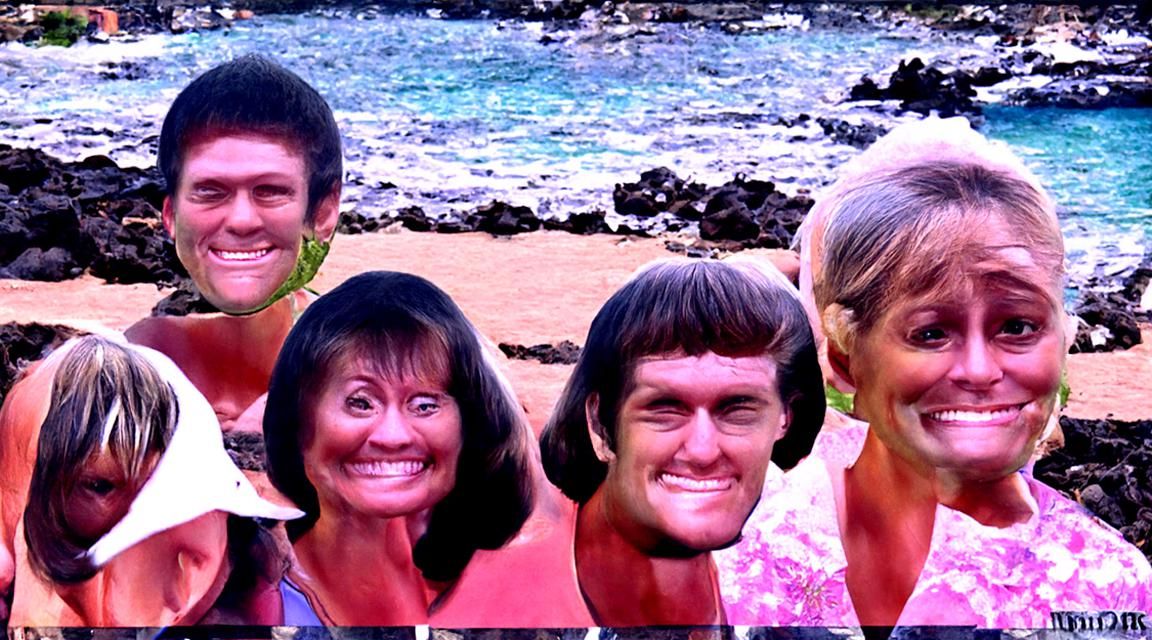 The Brady Bunch in Hawaii AI Generated Artwork NightCafe Creator
