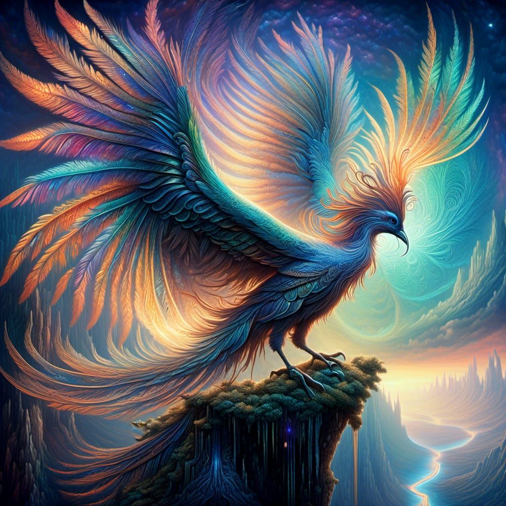 Majestic Fae Bird - AI Generated Artwork - NightCafe Creator