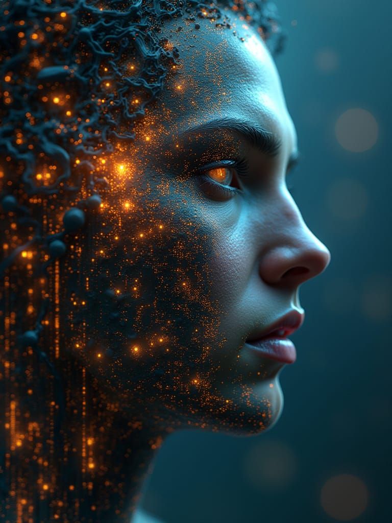 The created creating the creator, man creating AI 