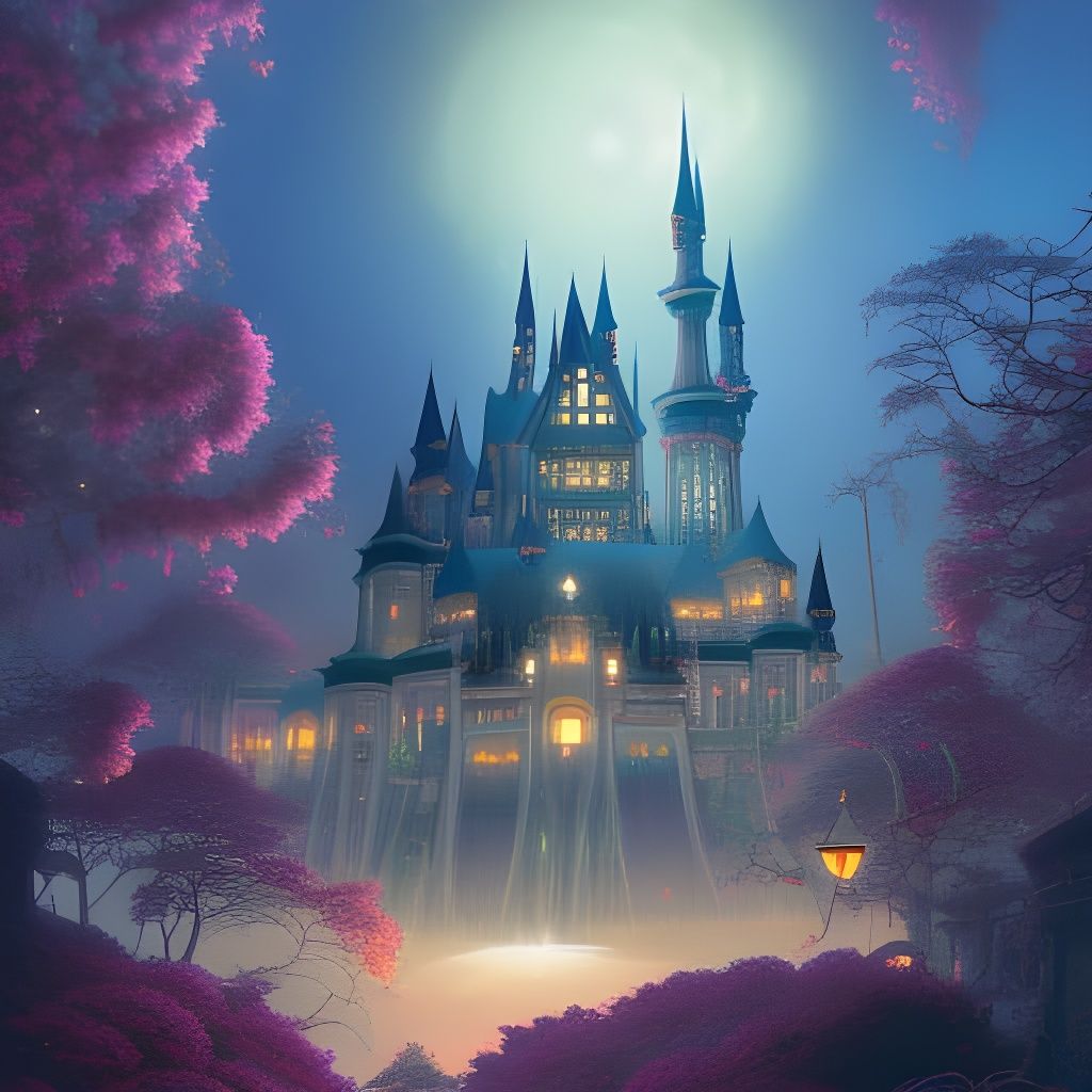 Fantasy castle - AI Generated Artwork - NightCafe Creator