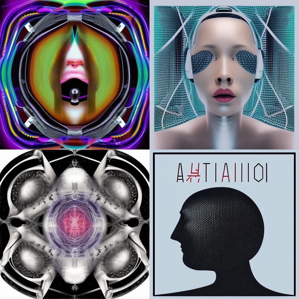Satire AI album cover art