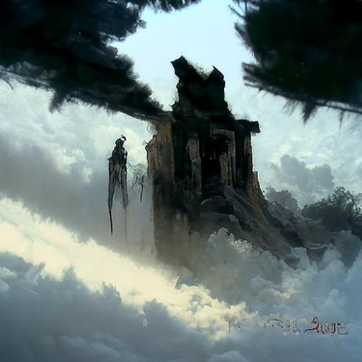 Ruins In the Sky - AI Generated Artwork - NightCafe Creator