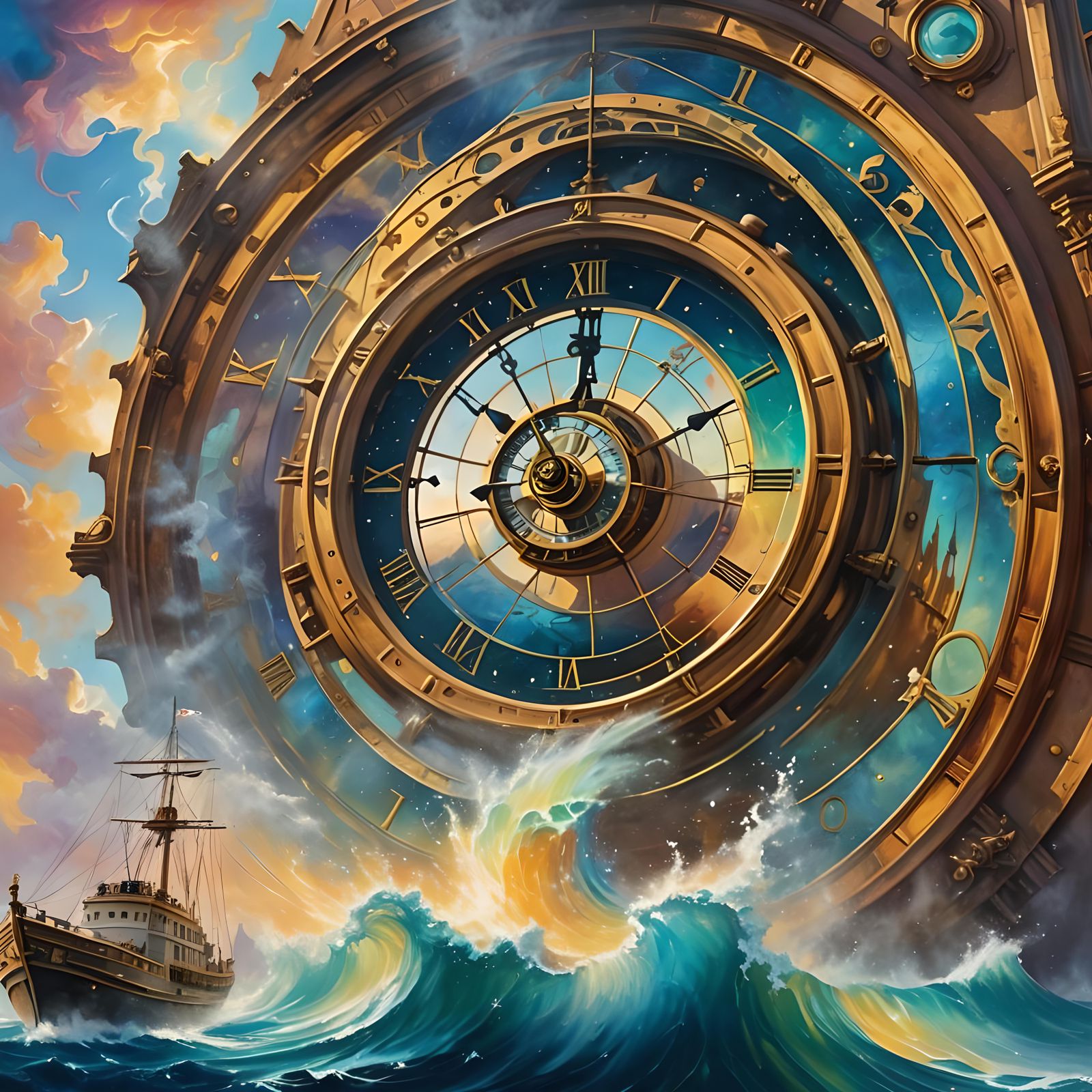 Bermuda Triangle Time Portal  by @Lyvercast