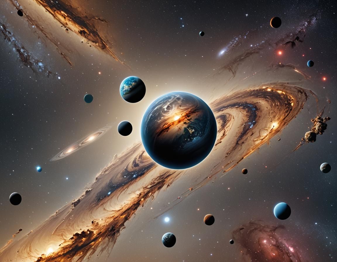 Galactic Photorealistic Universe Concept Art in 8K