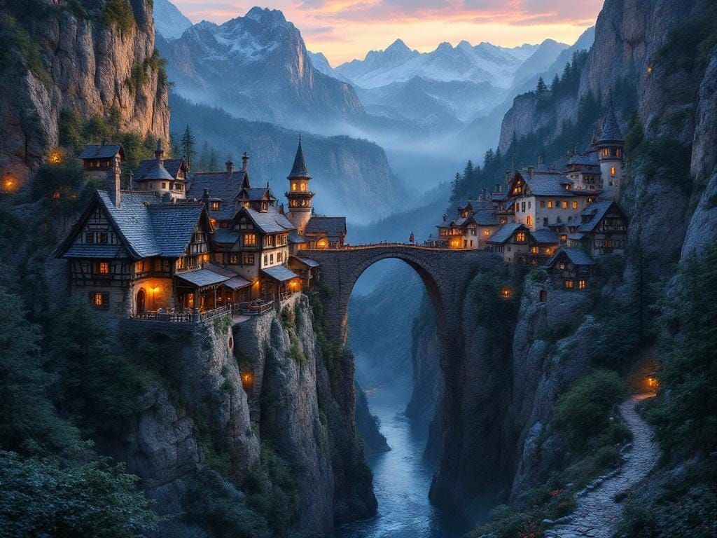 Mountain village  by @John from Youngstown