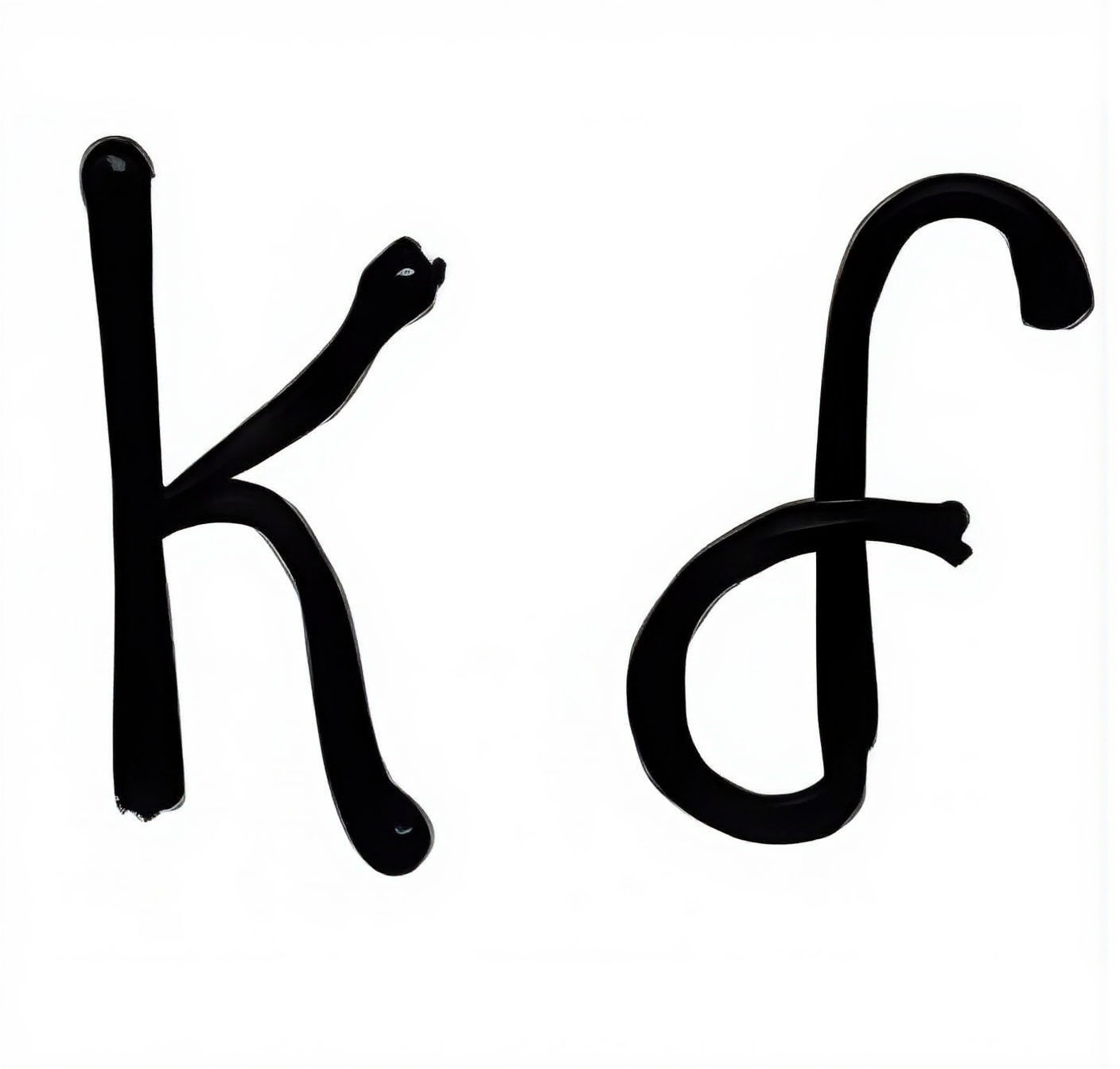 Unique Alphabet and Punctuation in Distinctive Font