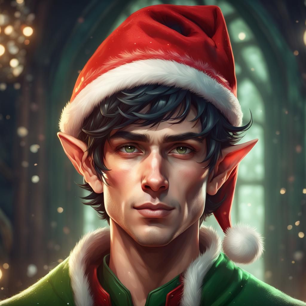 Christmas Elf, Max - AI Generated Artwork - NightCafe Creator