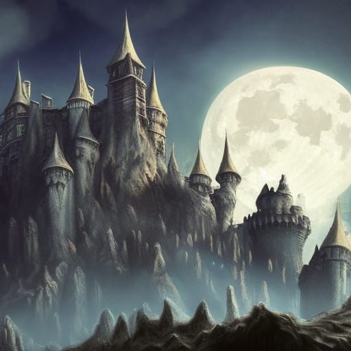 Draculas Castle - AI Generated Artwork - NightCafe Creator