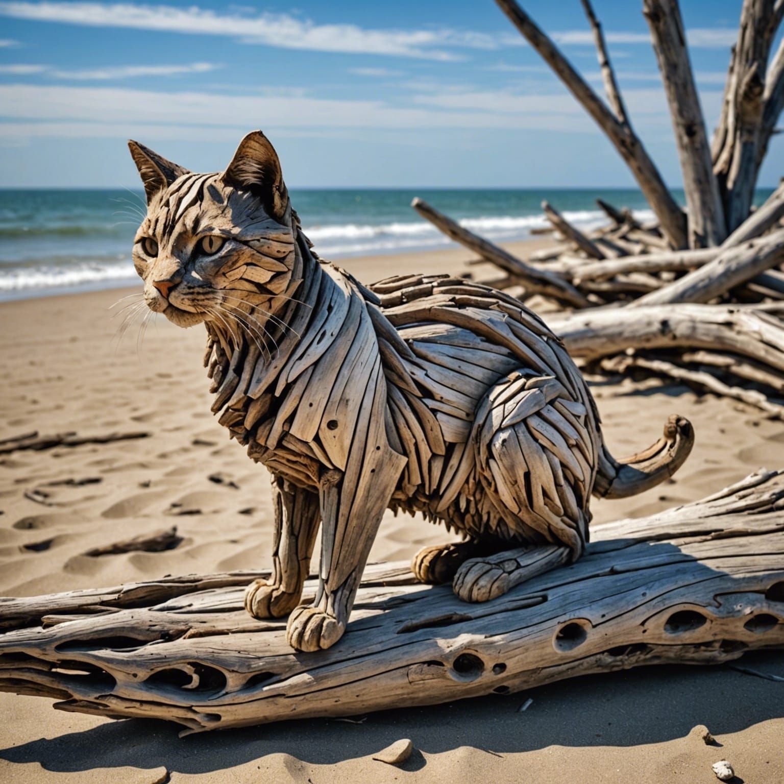 Driftwood Kitty  by @Miki-Kate 