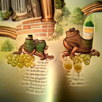 Frog and Toad drank all the wine.