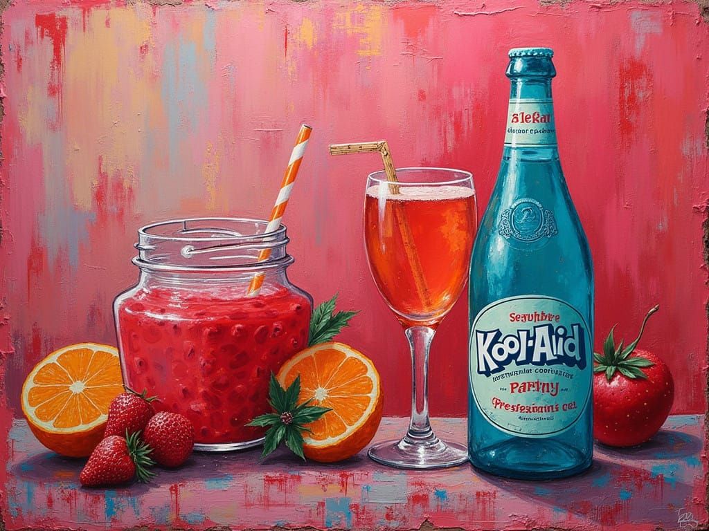 Moist Encaustic Brush Strokes of Running Runway Models at NY...