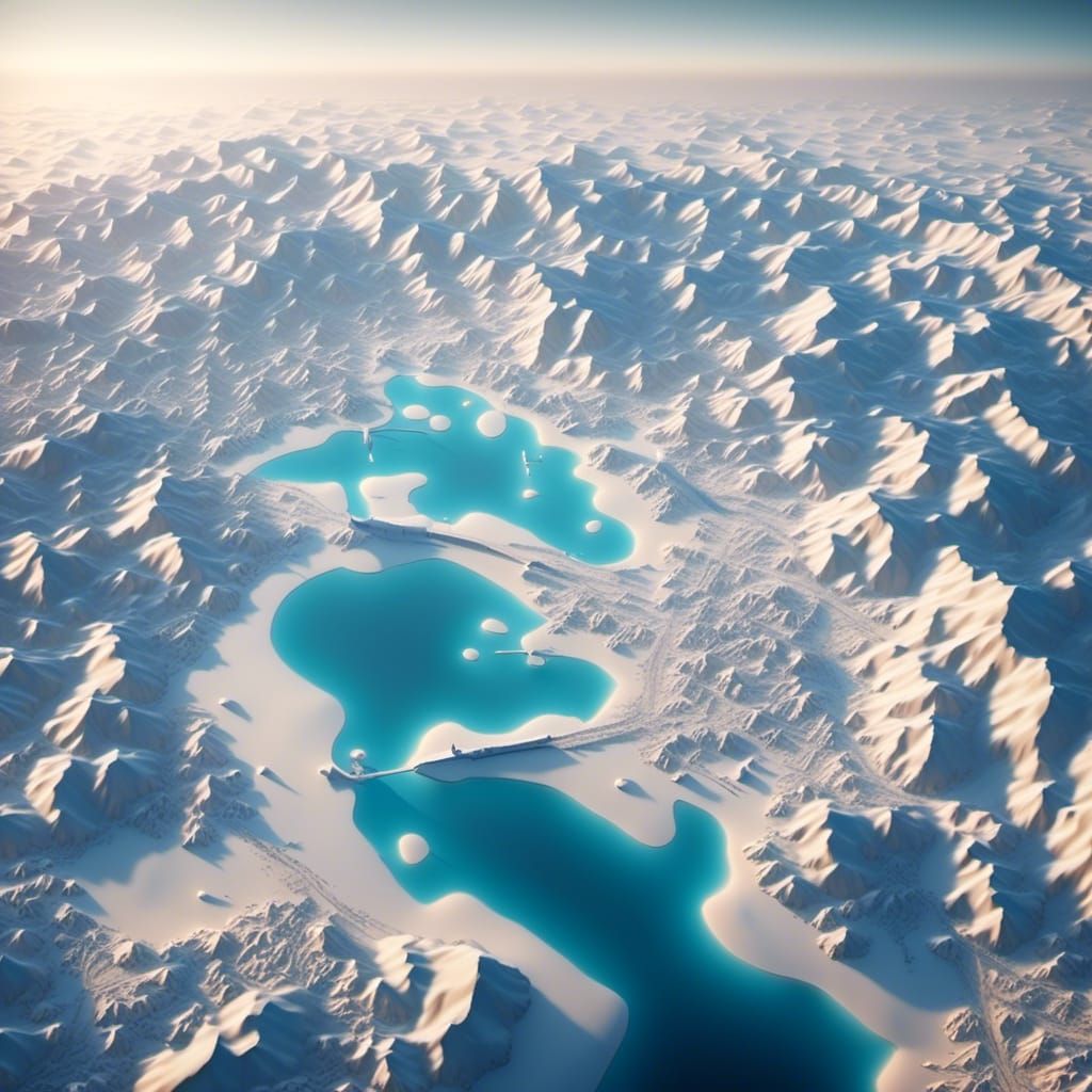 <lora:3D Mapping:1.0>3D map of the surface of The North-Pole