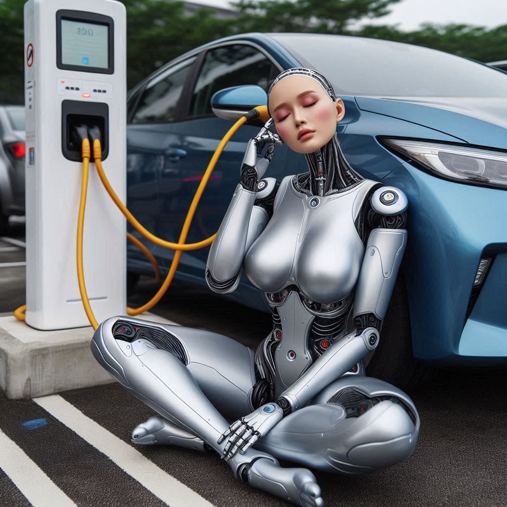 Charging car and driver