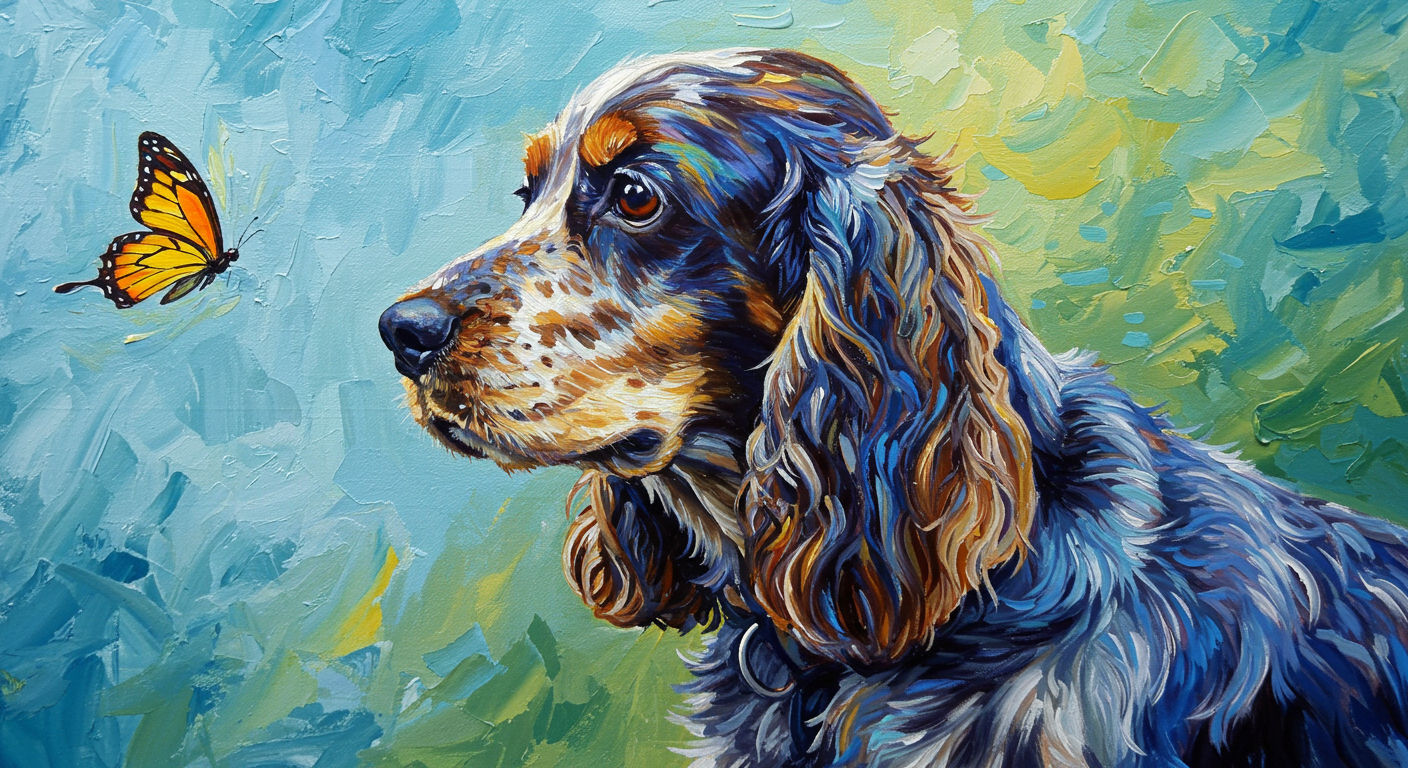 English Cocker Spaniel Painting